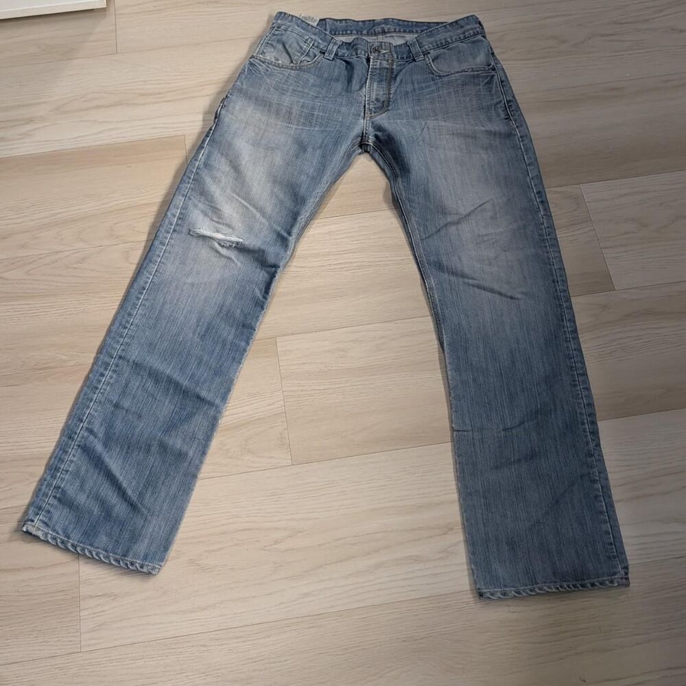 Levi-s Men's Blue and Navy Jeans